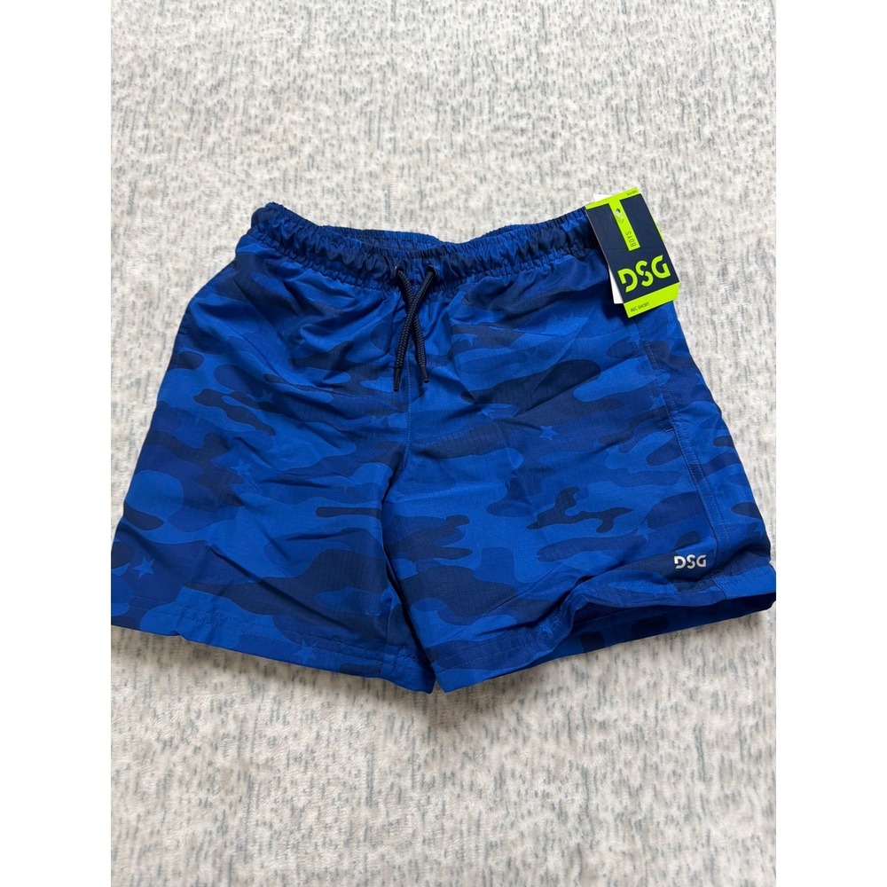 DSG Boys‎ Rec Short Team Royal Blue Star Camo Athletic Fit Size Small S 8-9 NEW